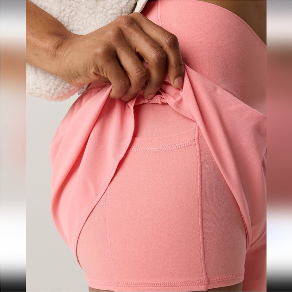 NEW Offline Real Me by Aerie Crossover Flowy Stretch Shorts medium pink - Picture 3 of 9